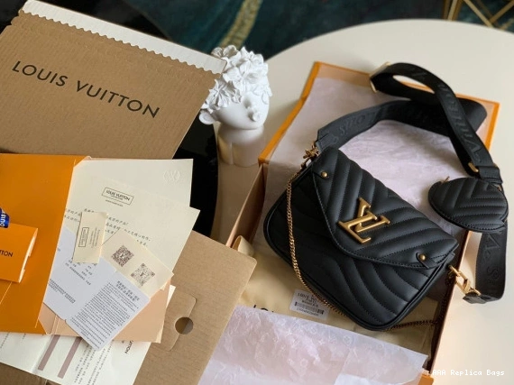 Aaa replica bags VUITTON POCHETTE NEW WAVE LOUIS MULTI 0803